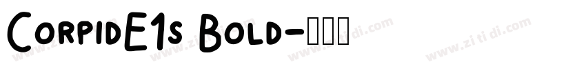CorpidE1s Bold字体转换